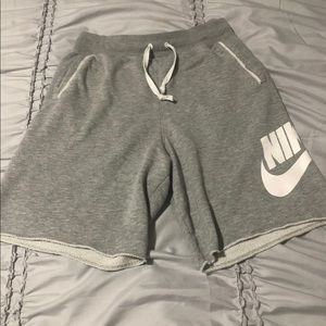 Nike grey sweat shorts